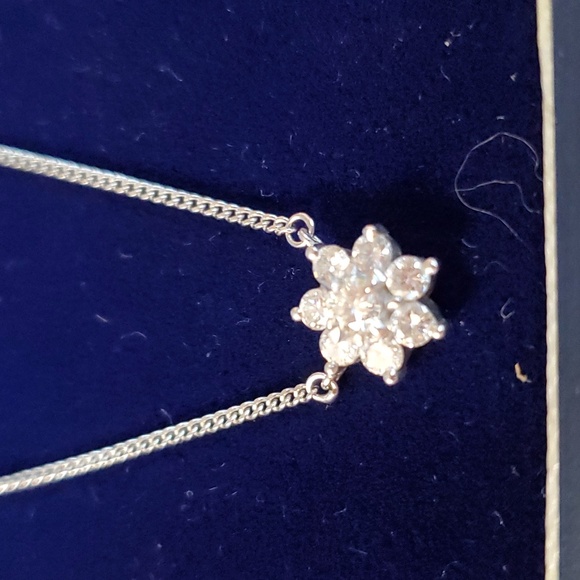 Genuine Diamond Necklace with Appraisal - Picture 2 of 5